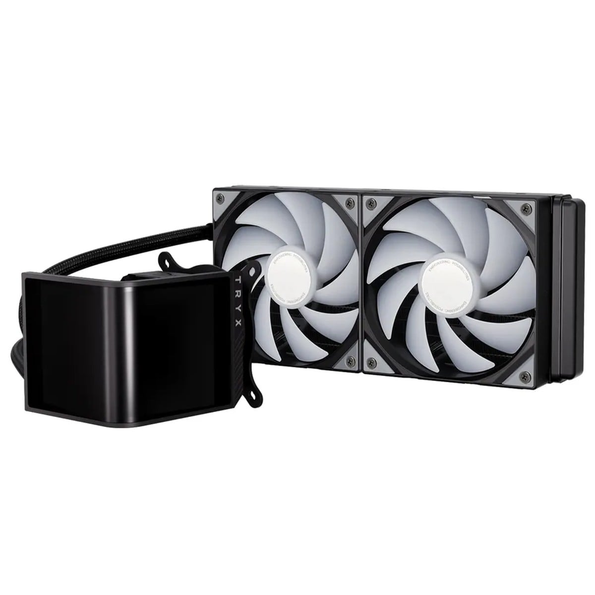 Water Cooler Tryx Panorama SE, 240mm, ARGB, Display Curvo AMOLED Customizável, Intel-AMD, Preto, L-P240L-AM2M-G0K
