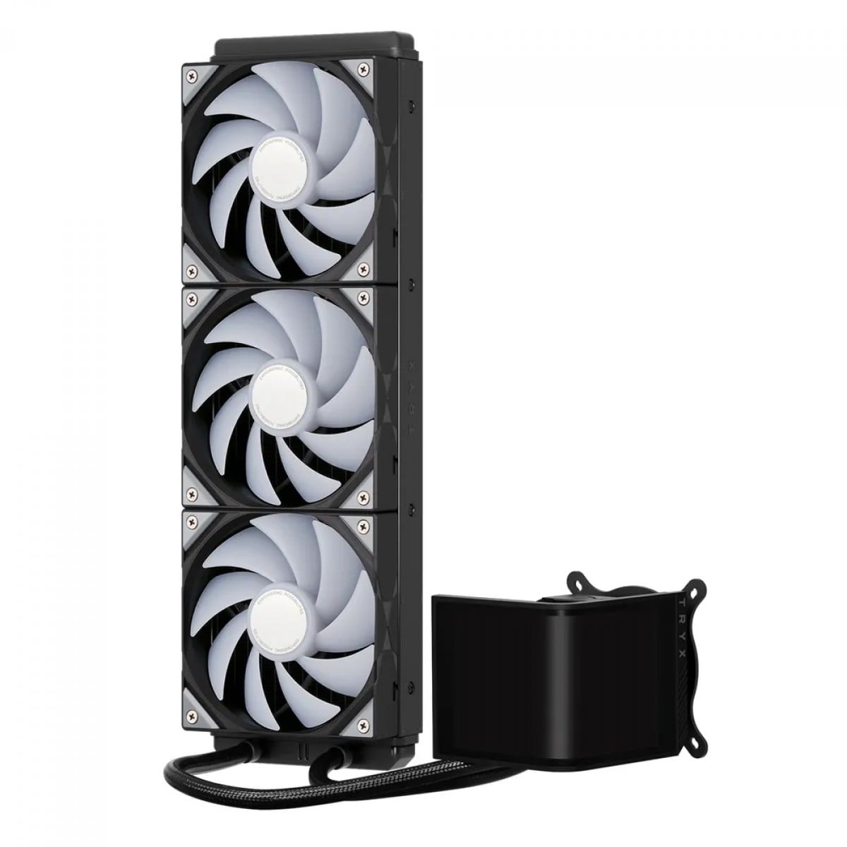 Water Cooler Tryx Panorama SE, 360mm, ARGB, Display Curvo AMOLED Customizável, Intel-AMD, Preto, L-P360L-AM3M-G0K