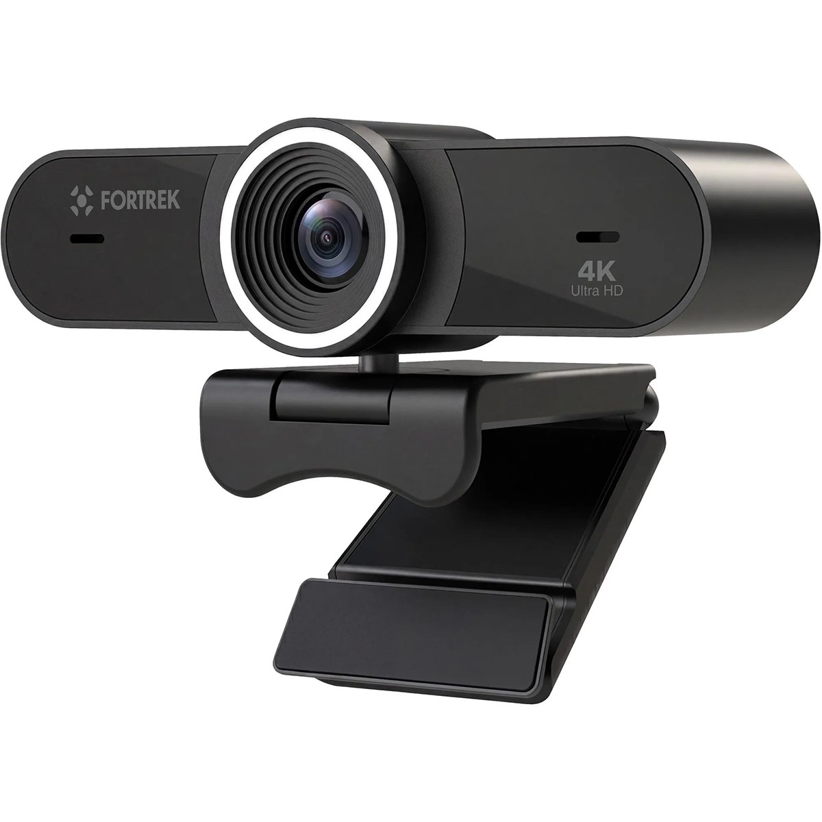 Webcam Fortrek Vision 40, 4K Ultra HD, 30 FPS, Com Ring Light, Preto, 87792