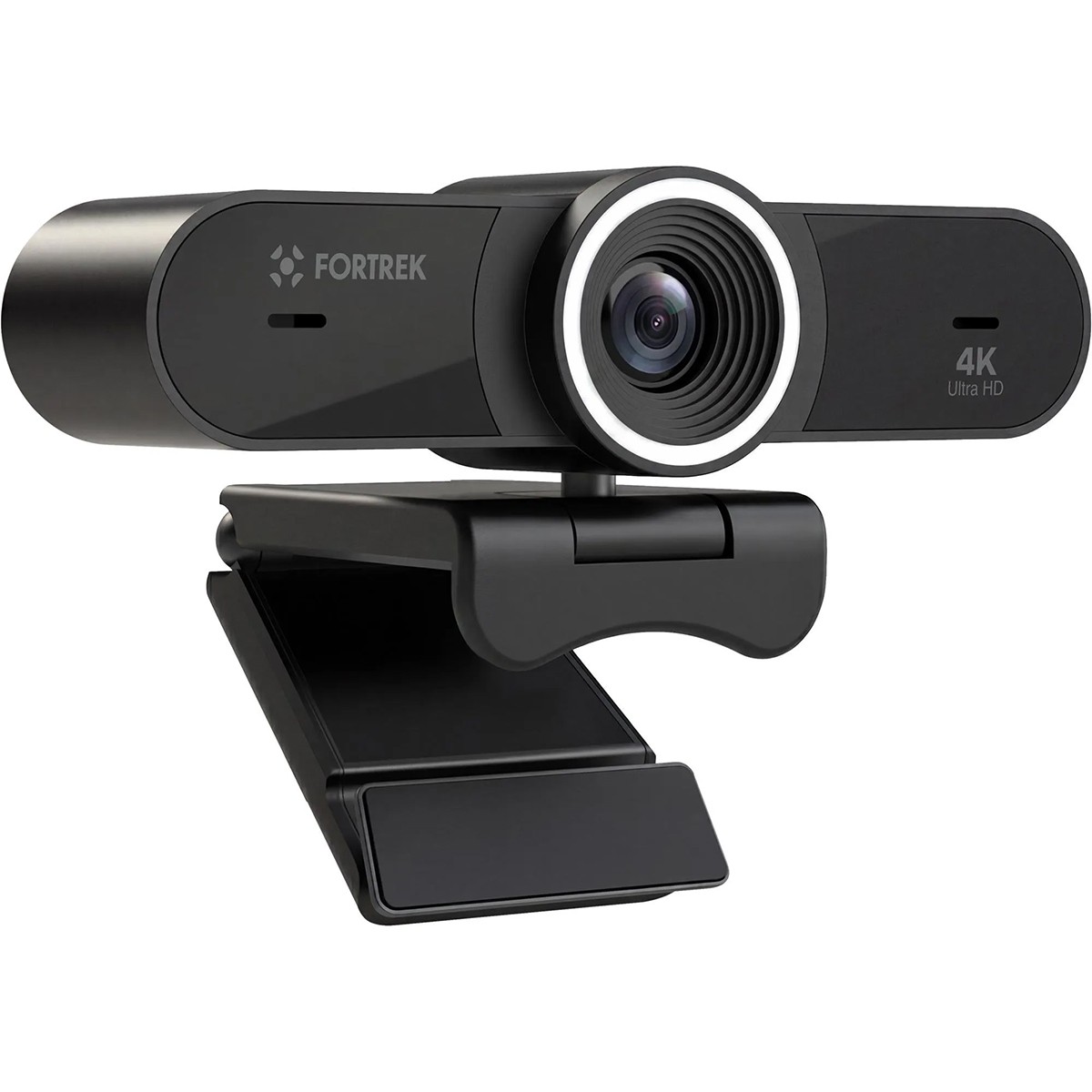 Webcam Fortrek Vision 40, 4K Ultra HD, 30 FPS, Com Ring Light, Preto, 87792