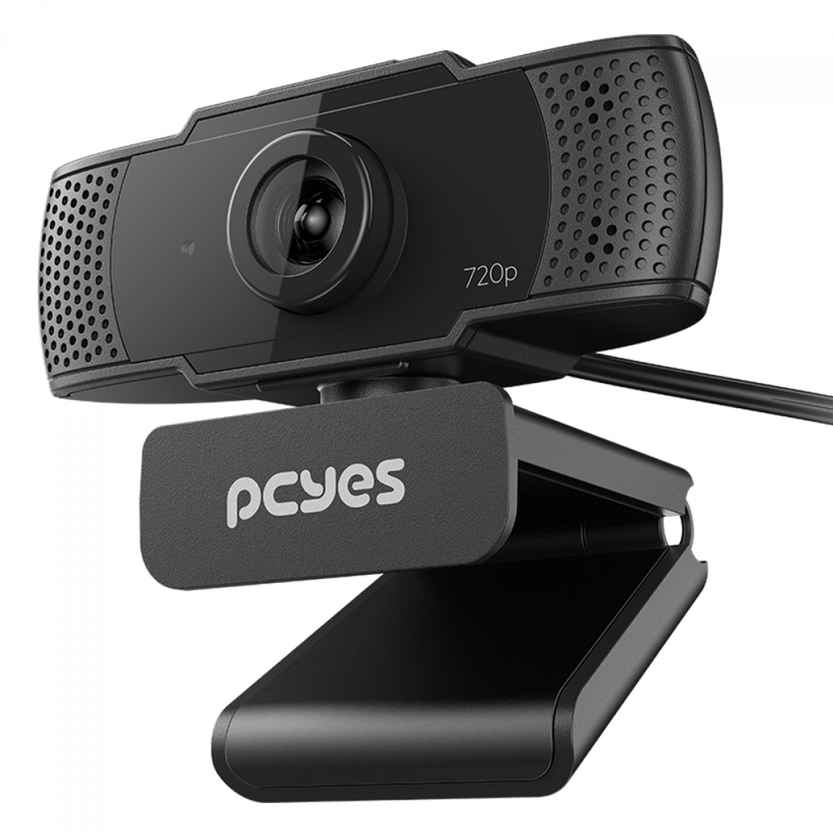 Webcam PCYES RAZA HD-03, HD, 30 FPS, USB, Com Microfone, Preto, RZHD03