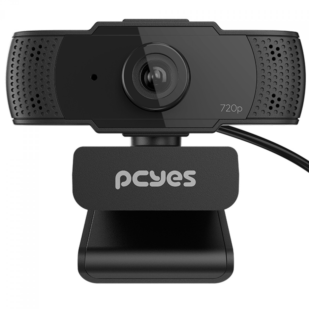 Webcam PCYES RAZA HD-03, HD, 30 FPS, USB, Com Microfone, Preto, RZHD03