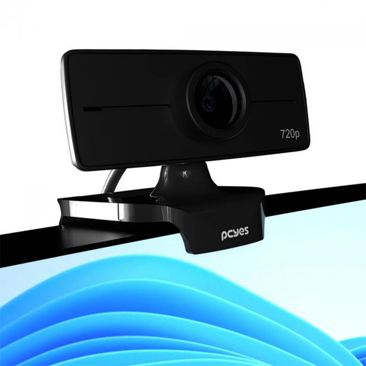 Webcam PCYES RAZA, HD 720p, 30 FPS, USB 2.0, Black, HD-02 720P
