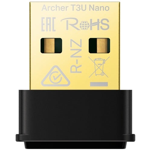 Adaptador Wireless TP-Link Archer T3U Nano USB, Dual Band, 2.4/5Ghz, 1300Mbps, MU-MIMO