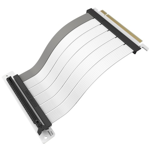 Cabo Riser Cooler Master V2, PCIe 4.0 x16, 300mm, Branco, MCA-U002R-WPCI40-300