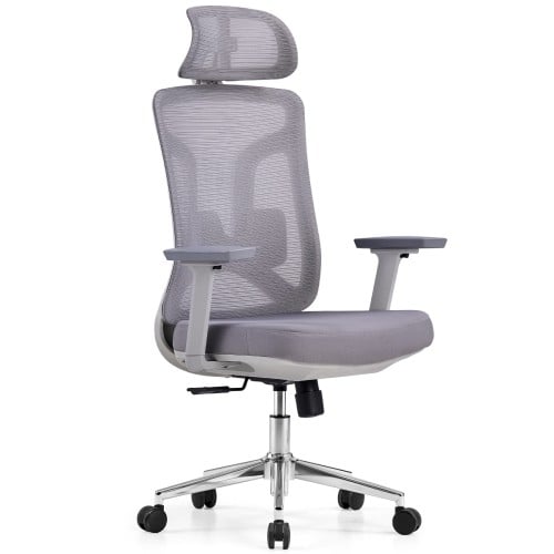 Cadeira de Escritório Dr. Office Ergo Pro, Cinza, Mesh, Altura Ajustável, DR-CH-EPR2DGH
