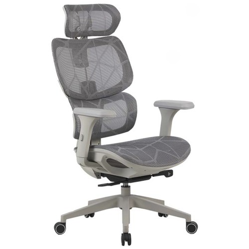 Cadeira Ergonômica Elements Siggy, Mesh, Reclinável, Cinza