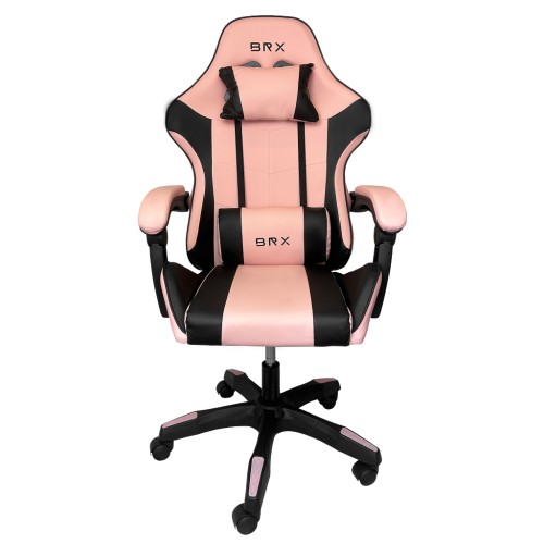 Cadeira Gamer BRX Impact, Ajustável, Rosa e Preto, CD-IPCTPINKBLACK