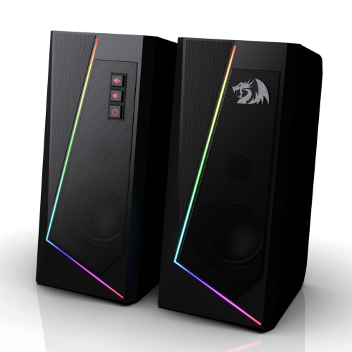 Caixa de Som Gamer Redragon, Anvil GS520, RGB, Stereo 2.0, 3.5mm, 2x5W, GS520