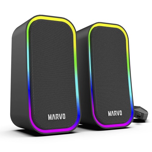 Caixa de Som Marvo SG-285 Havoc20 BK, RGB, Preto - Open Box