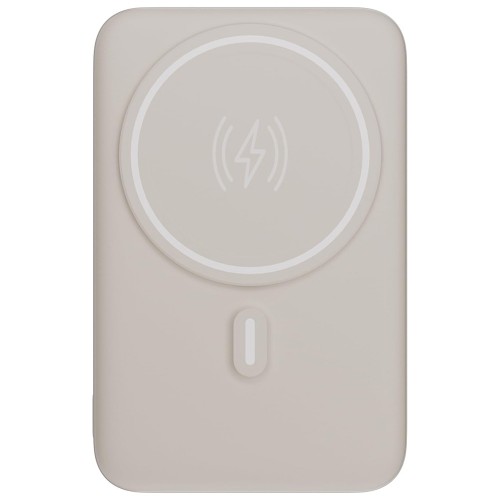 Carregador Portátil Universal, PowerBank, 10000MAH, Com Indução, Off White, Geonav, PB10MAGOW