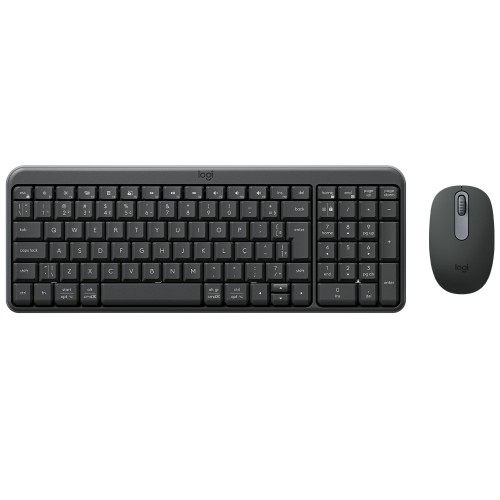 Combo Teclado e Mouse Logitech MK250, ABNT2, Bluetooth, Grafite, 920-013516