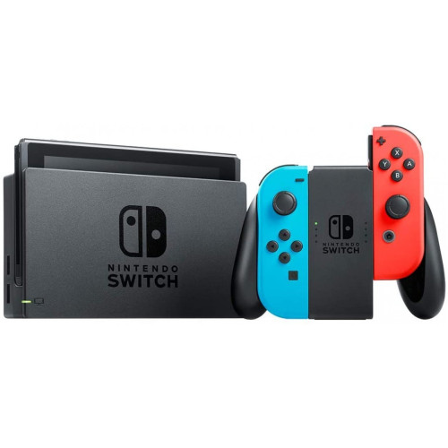 Nintendo Switch SONY PlayStation4 CUH-7200B Console Nintendo Switch, 32GB, 1x Joycon, Neon Blue/Red, (Modelo