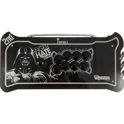 Controle Arcade para PC, PS3 e PS4 2ND Impact Darth Vader Full Acrílico Manche Optico Silent Controle Arcade para PC, PS3 e PS4 2ND Impact Darth Vader Full Acrílico Manche Optico Silent