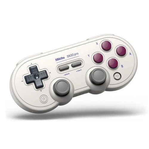 Controle Gamer 8BitDo SN30 Pro G Classic Hall Edition, Sem Fio, Bluetooth, Android, PC, iOS, Branco, 80DJ04