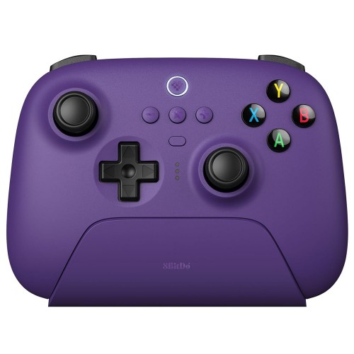 Controle Gamer 8BitDo Ultimate 2.4G Wireless, Bluetooth, Windows, Android, Apple, SteamOS, Hall Effect, Roxo, 81HA09