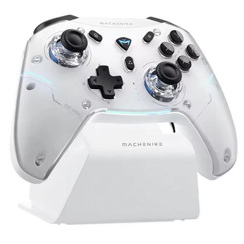 Controle Gamer Machenike G5 Pro Max SE, Wireless/Bluetooth, Hall Effect, Branco, JJ02G700C