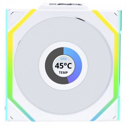 LianLi UNI FAN SL WIRELESS LCD 120 ファン Cooler Lian Li Uni Fan SL Wireless LCD 120mm White | Terabyte