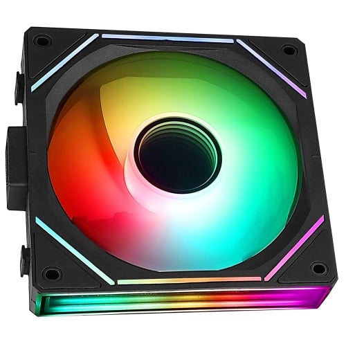 Cooler Para Gabinete Rise Mode Magneto Pro Reverse, ARGB, 120mm, PWM, Preto, RM-MAPROI-ARGB-B-RV
