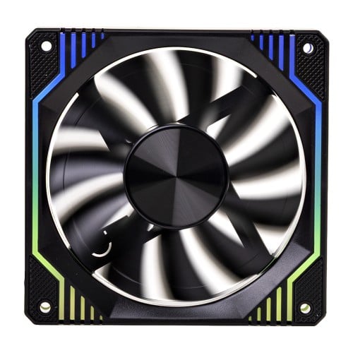 Cooler Para Gabinete Round5 Windforce Reverse Black, 120mm, PWM, ARGB, Preto, R5-WINDFORCE-RV-B-2291