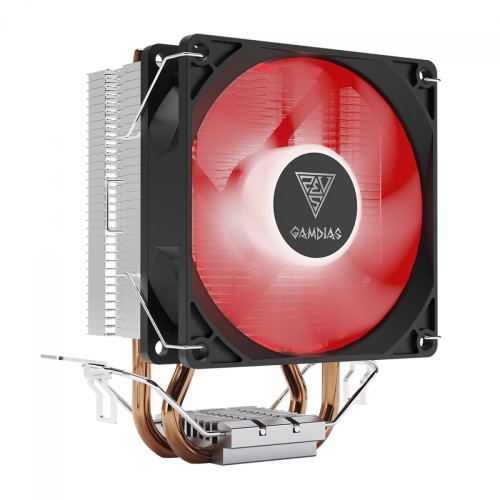 Cooler Para Processador Gamdias Boreas E1-210, LED Red, 92mm, Intel/AMD, Black