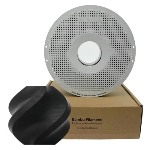 Filamento Bambu Lab PETG HF, 1,75mm, 1Kg, Preto, Com Carretel Reutilizável, G02-K0-175-1000-SPL