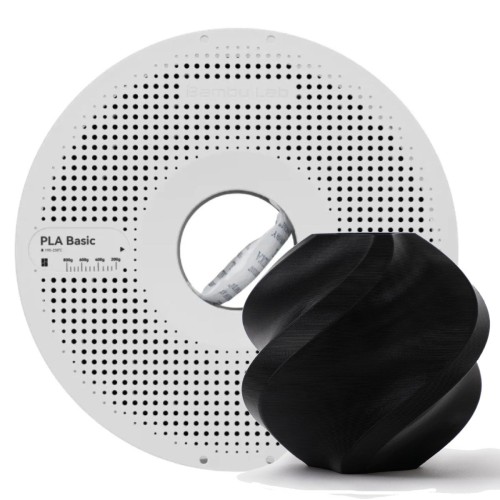 Filamento Bambu Lab PLA, 1,75mm, 1Kg, Preto, Com Carretel Reutilizável, A00-K0-1.75-1000-SPL