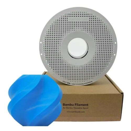 Filamento Bambu Lab PLA Basic, 1,75mm, 1Kg, Azul Ciano, Com Carretel Reutilizável, A00-B8-1.75-1000-SPL