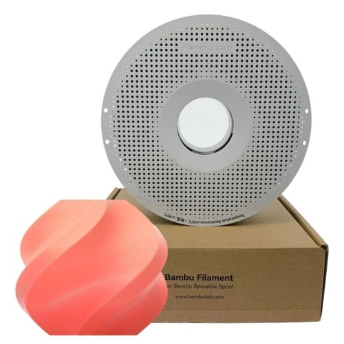 Filamento Bambu Lab PLA Basic, 1,75mm, 1Kg, Pink Citrus, Com Carretel Reutilizável, A00-M3-1.75-1000-SPL