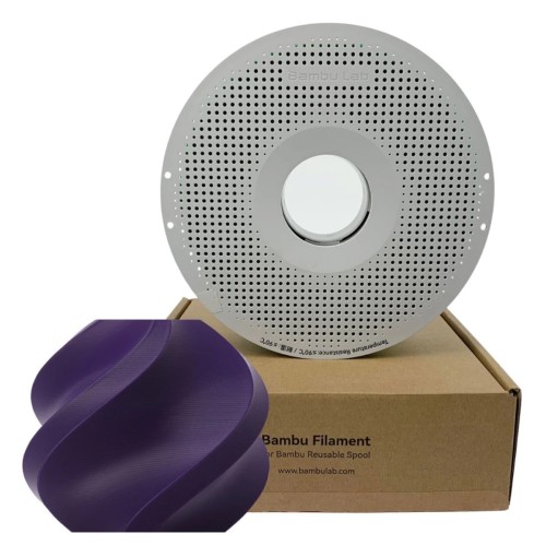 Filamento Bambu Lab PLA Basic, 1,75mm, 1Kg, Roxo Indigo, Com Carretel Reutilizável, A00-P2-1.75-1000-SPL
