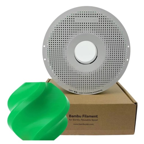 Filamento Bambu Lab Pla Basic, 1,75mm, 1Kg, Verde, Com Carretel Reutilizável, A00-G6-1.75-1000-SPL