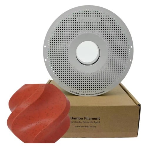 Filamento Bambu Lab PLA Marble, 1,75mm, 1Kg, Red Granite, Com Carretel Reutilizável, A07-R5-1.75-1000-SPL