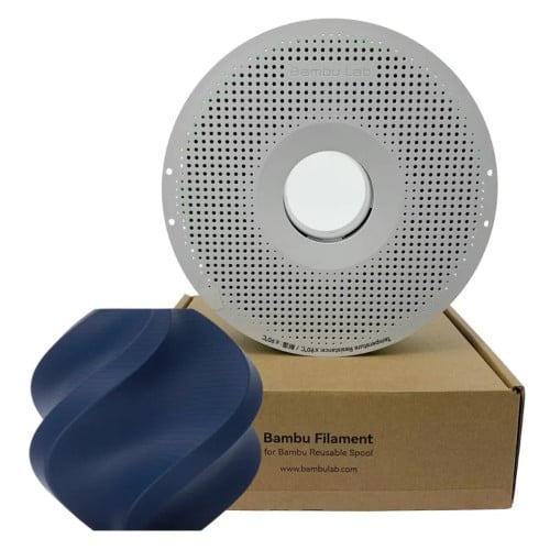 Filamento Bambu Lab PLA Matte, 1,75mm, 1Kg, Dark Blue, Com Carretel Reutilizável, A01-B6-1.75-1000-SPL
