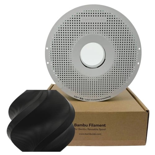 Filamento Bambu Lab PLA Tough+, 1,75mm, 1Kg, Preto, Com Carretel Reutilizável, A10-K0-1.75-1000-SPL