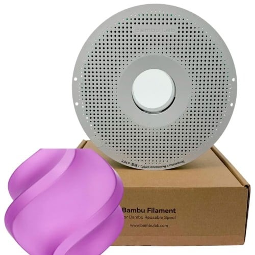 Filamento Bambu Lab PLA Translucent, 1,75mm, 1Kg, Roxo, Com Carretel Reutilizável, A17-P0-1.75-1000-SPL