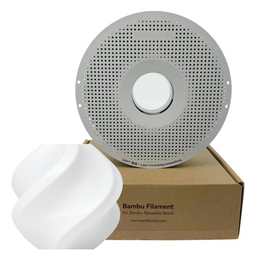 Filamento Bambu Lab TPU 95A HF, 1,75mm, 1Kg, Branco, Com Carretel Reutilizável, U00-W0-1.75-1000-SPL