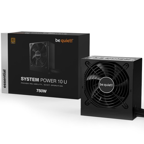 Fonte Be Quiet System Power 10 U, 750W, 80 Plus Bronze, PFC Ativo, Black, BN689