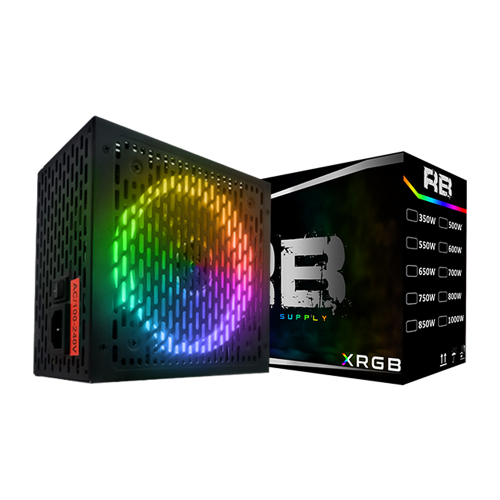 Fonte BRX Rainbow RGB, 450W, 80 Plus Bronze, PFC Ativo, RB450W