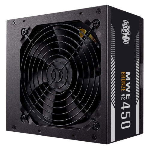 Fonte Cooler Master MWE 450 BRONZE - V2, 450w, 80 Plus Bronze, Full Range, PFC Ativo, MPE-4501-ACAAW-BBR