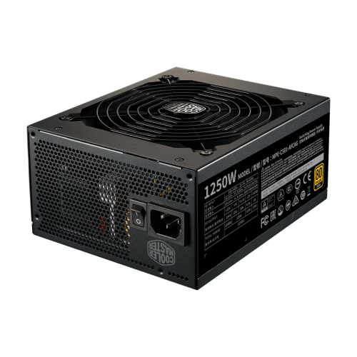 Fonte Cooler Master MWE 1250W V2, 80 Plus Gold, PFC Ativo, Full Modular, Black, MPE-C501-AFCAG-3WO