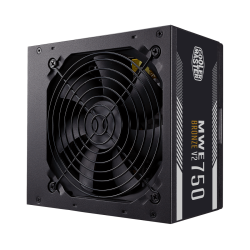 Fonte Cooler Master MWE 750 BRONZE - V2, 750w, 80 Plus Bronze, Full Range, PFC Ativo, MPE-7501-ACAAW-BBR