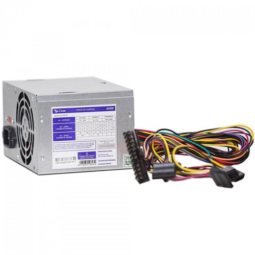 Fonte Duex 230W, Bivolt, Prata, DX230WB