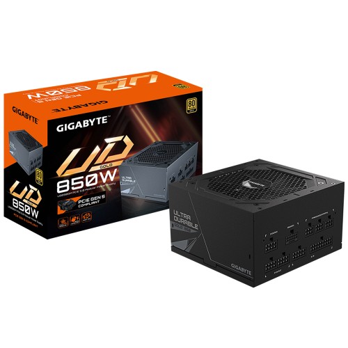 Fonte Gigabyte Ultra Durable, 850W, 80 Plus Gold, PFC Ativo, Full Modular, Com Conector PCIe 5.0, GP-UD850GM PG5