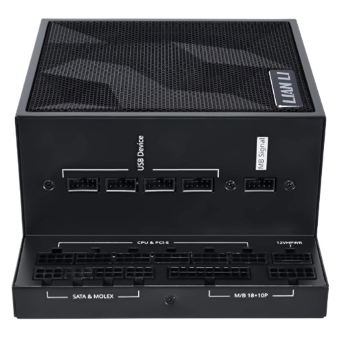 Fonte Lian Li EDGE 1000W, 80 Plus Platinum, ATX 3.1, PCIE5, PFC Ativo, Full Modular, Preto, EG1000 BLACK EU