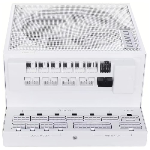Fonte Lian Li EDGE 1200W, 80 Plus Gold, Cybenetics Gold, ATX 3.1, PFC Ativo, Full Modular, Com Hub EDGE, Branco, EG1200G WHITE EU