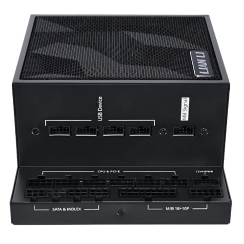 Fonte Lian Li EDGE 1300W, 80 Plus Platinum, ATX 3.1, PCIE5, PFC Ativo, Full Modular, Preto, EG1300 BLACK WO