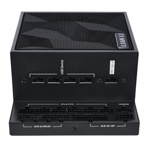 Fonte Lian Li EDGE 850W, 80 Plus Platinum, ATX 3.1, PCIE5, PFC Ativo, Full Modular, Preto, EG0850 BLACK EU