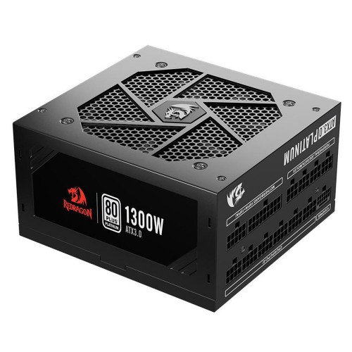 Fonte Redragon RGPS, 1300W, ATX 3.0, 80 Plus Platinum, Com Conector PCIe 5.0, PFC Ativo, Full Modular, GC-PS018