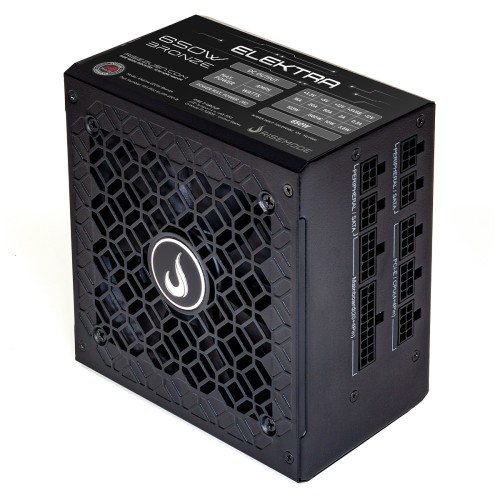 Fonte Rise Mode Elektra, 650W, Full Modular, 80 Plus Bronze, PFC Ativo, Preto, RM-PSU-ELKM-650-B