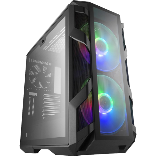 Gabinete Gamer Cooler Master, MasterCase H500M, Mid Tower, Vidro Temperado, Black, Sem Fonte, Com 3 Fans, MCM-H500M-IHNN-S00